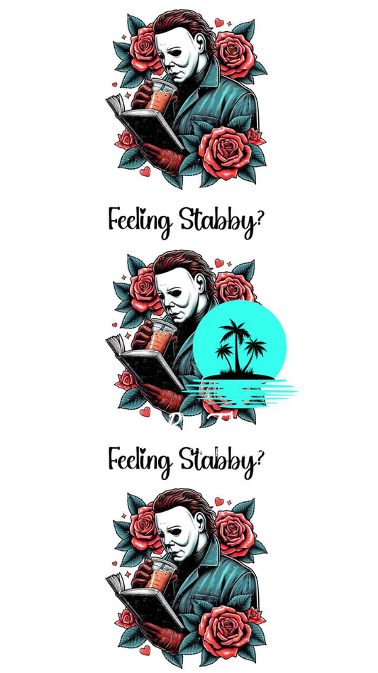 Feeling Stabby Bookmark Decal