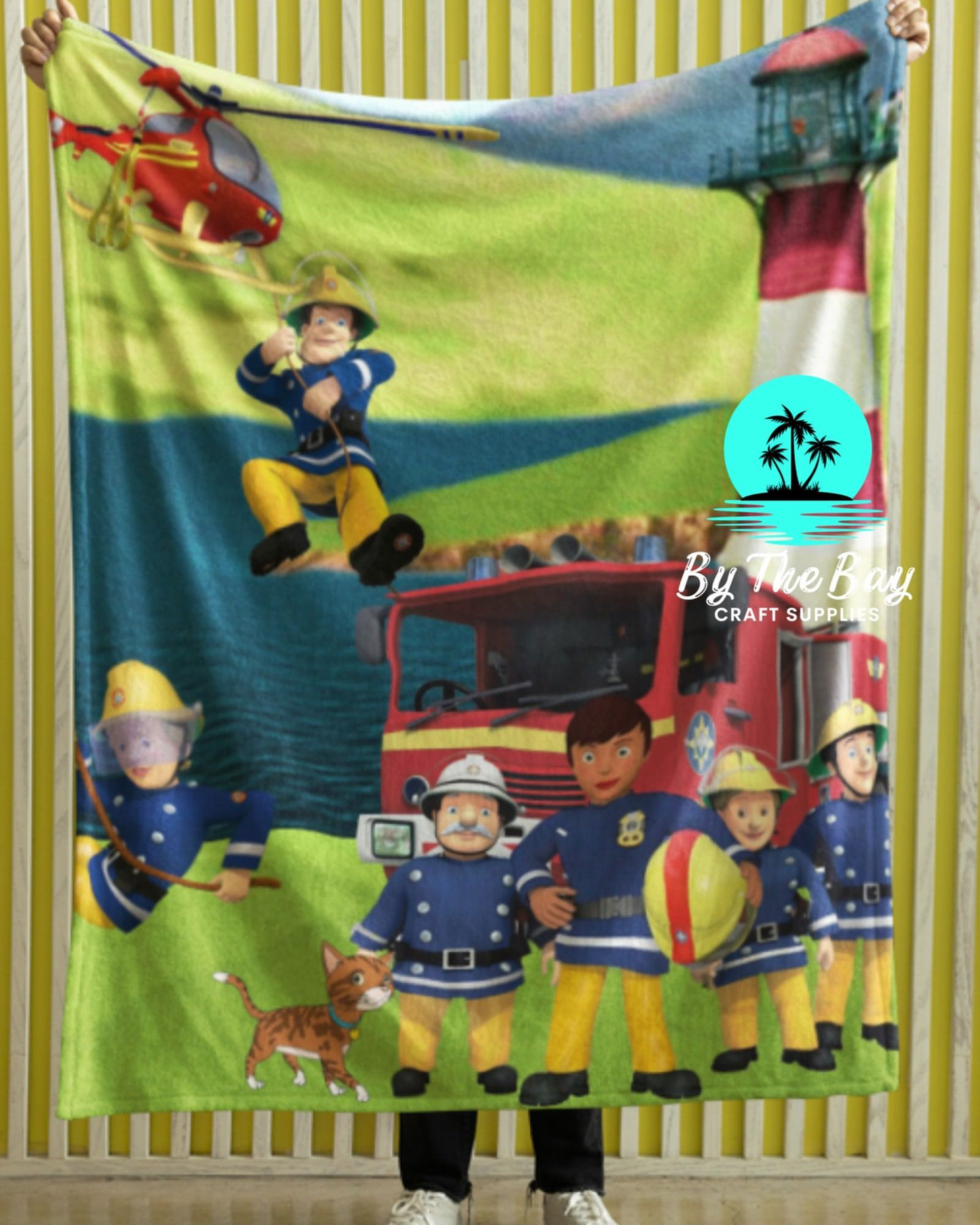 Fireman  Polar Fleece throw blanket