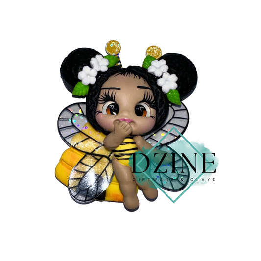 Black hair bee girl