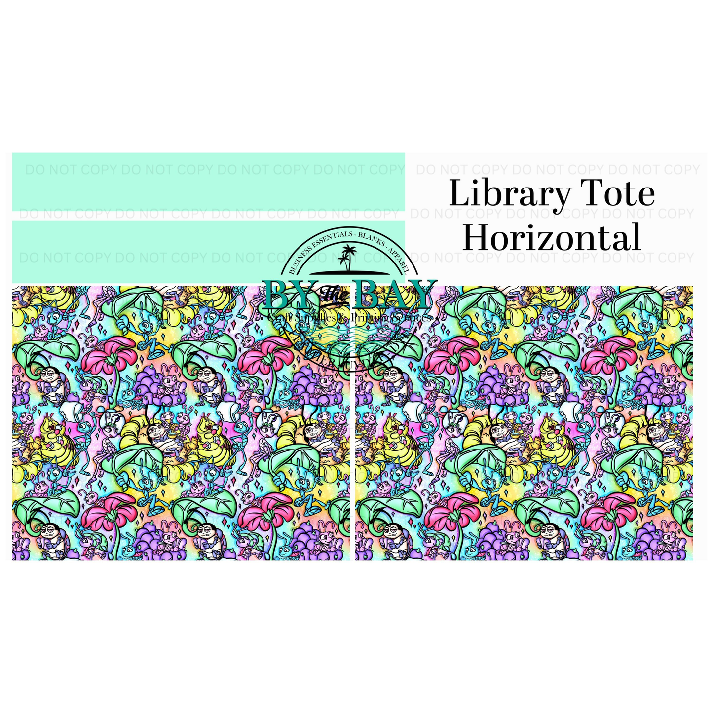 Bugs Horizontal Library Tote