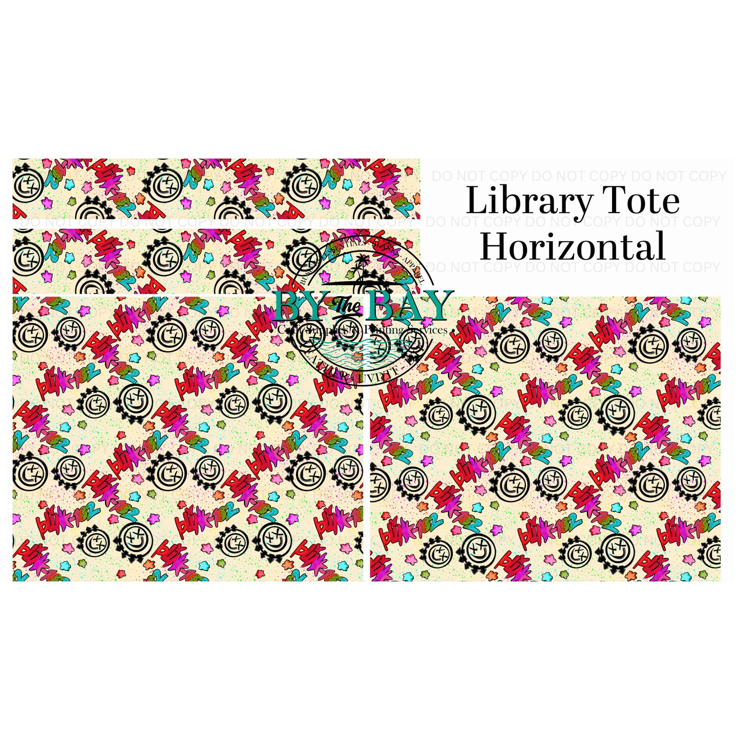 Blk 1 8 2 Horizontal Library Tote