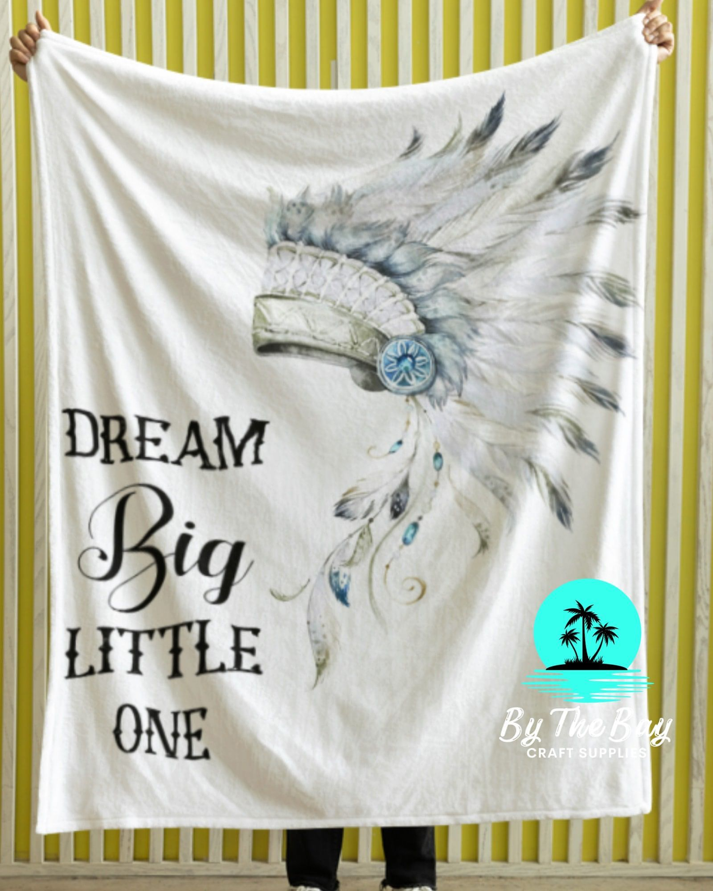 Dream big Polar Fleece throw blanket