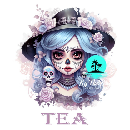 Sugar skull girl Tea/Coffee/Sugar uv decal