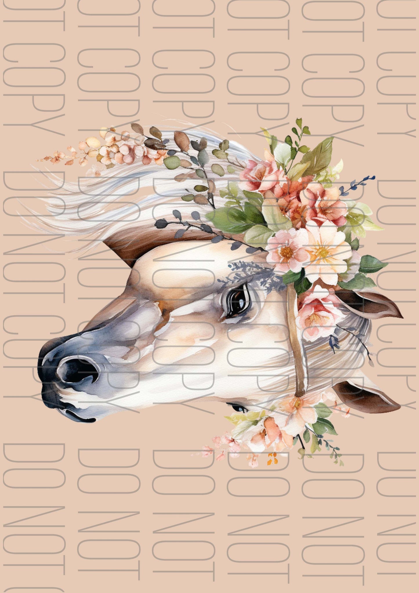 Boho Horse Horizontal (Various sizes)