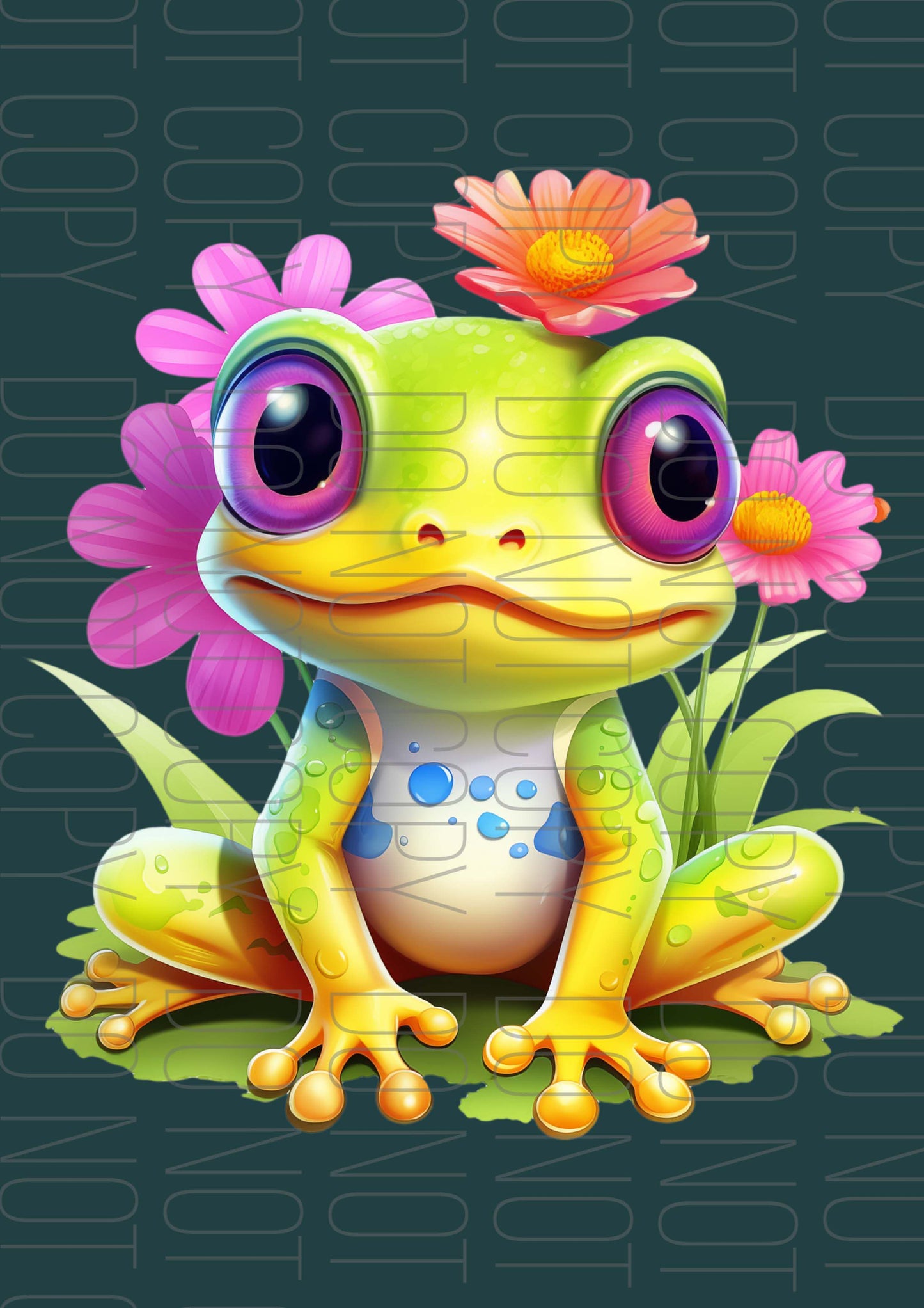 Cute Frog  (Various sizes)