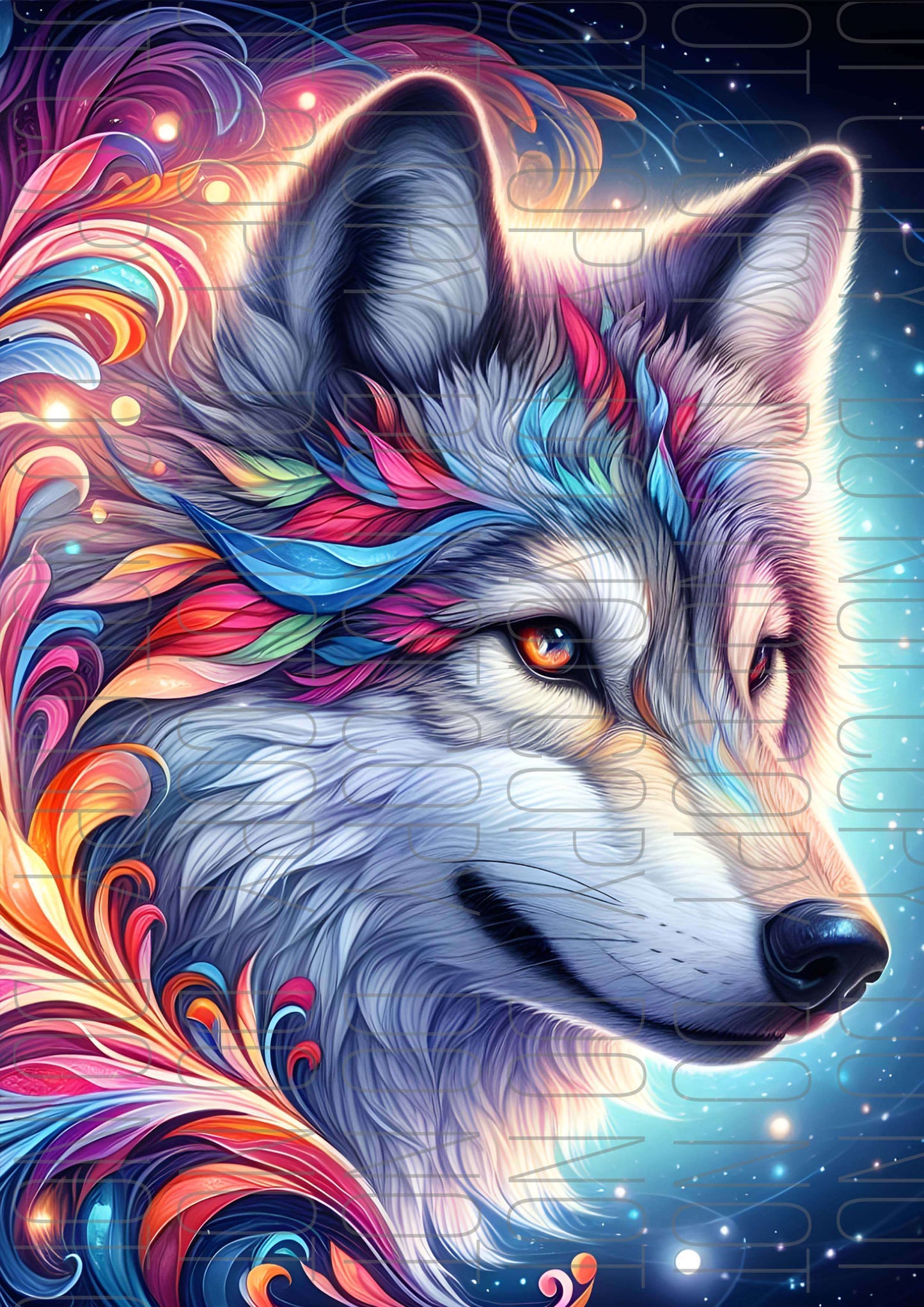 Mystical Wolf (Various sizes)