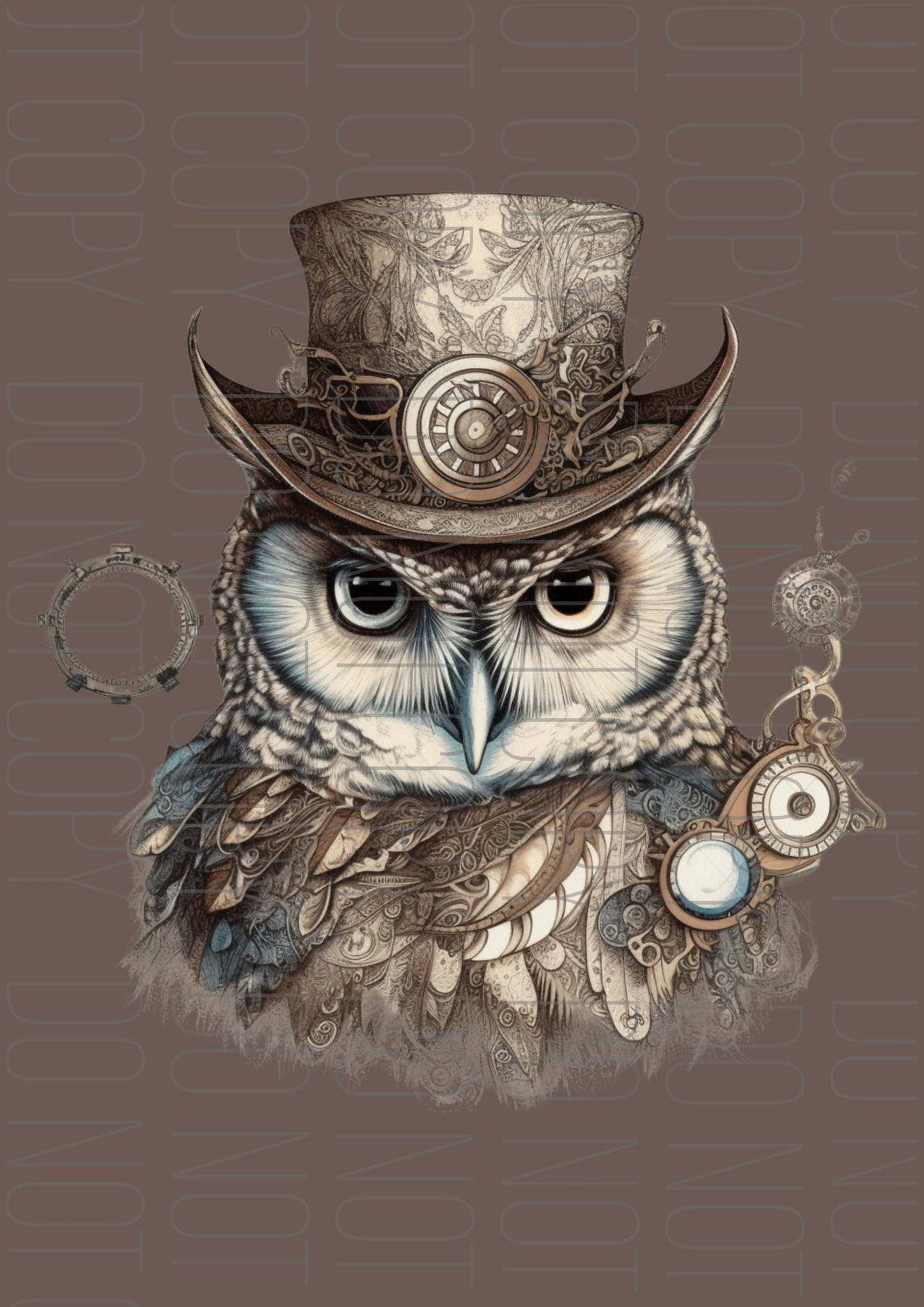 Steampunk Owl (Various sizes)