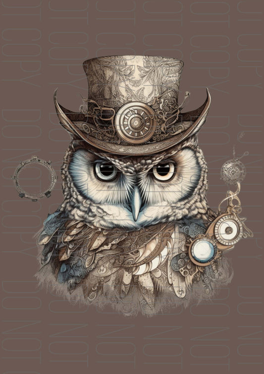 Steampunk Owl (Various sizes)