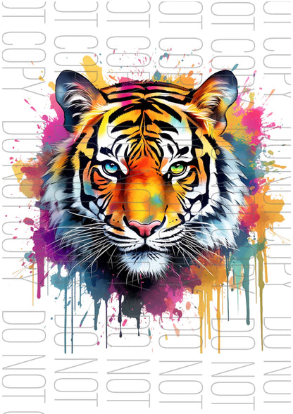 Watercolour Tiger (Various sizes)