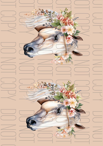 Boho Horse Horizontal (Various sizes)