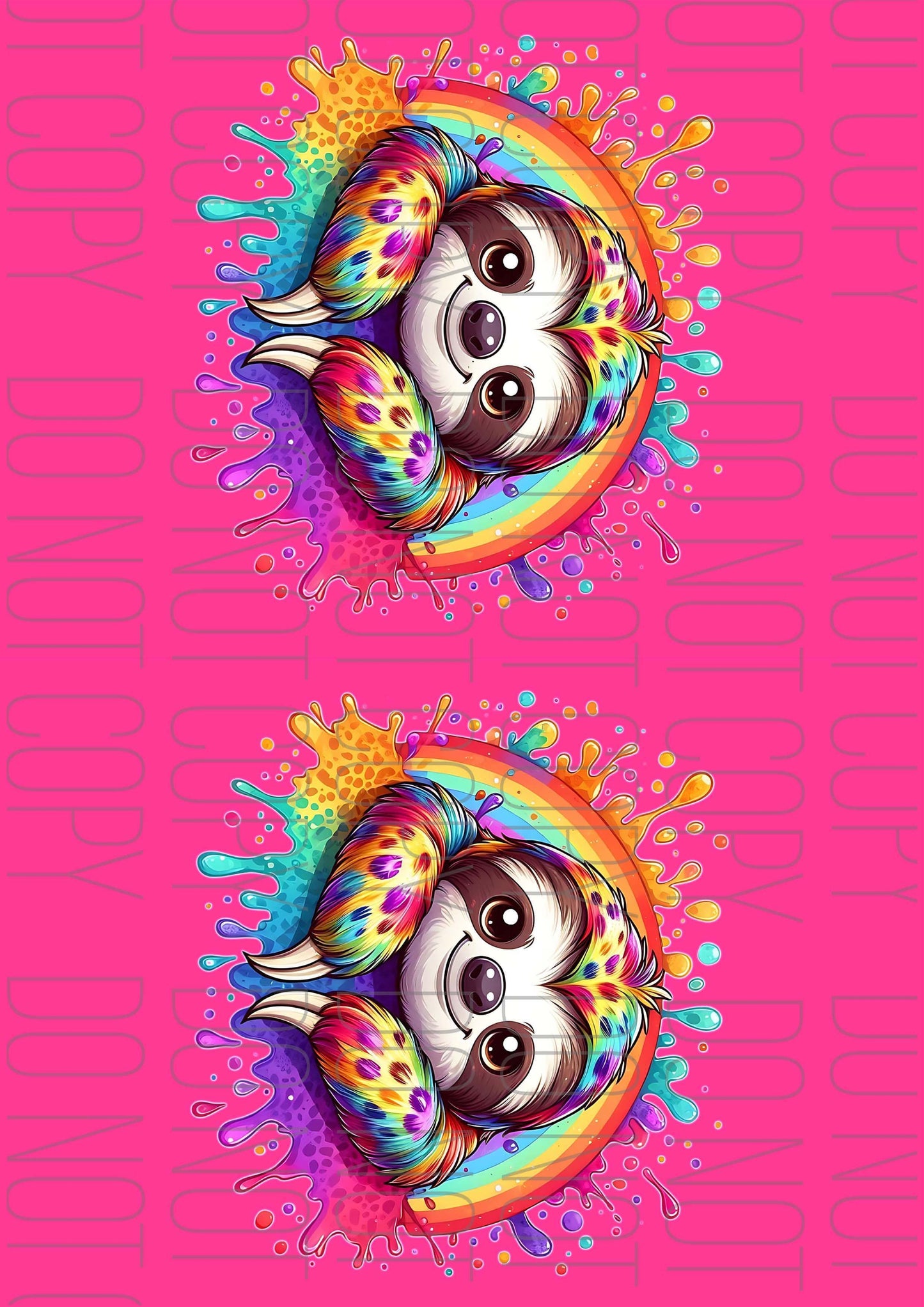 Hot pink Sloth (Various sizes)