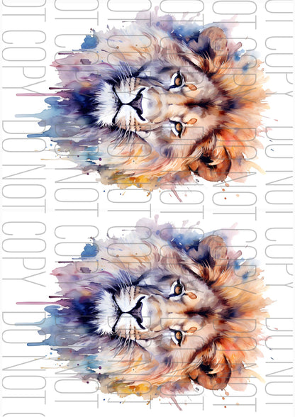 Watercolour Lion (Various sizes)