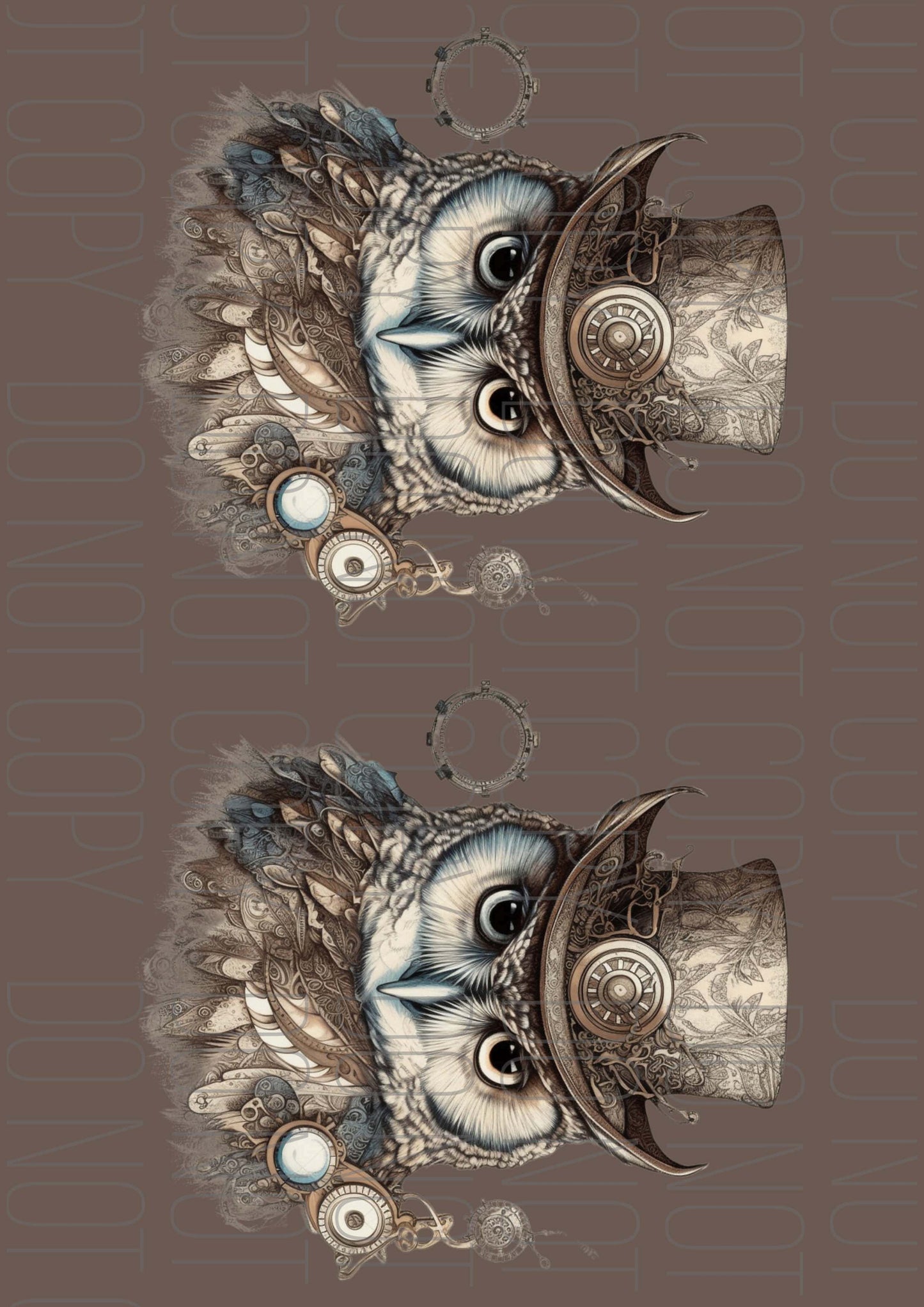 Steampunk Owl (Various sizes)