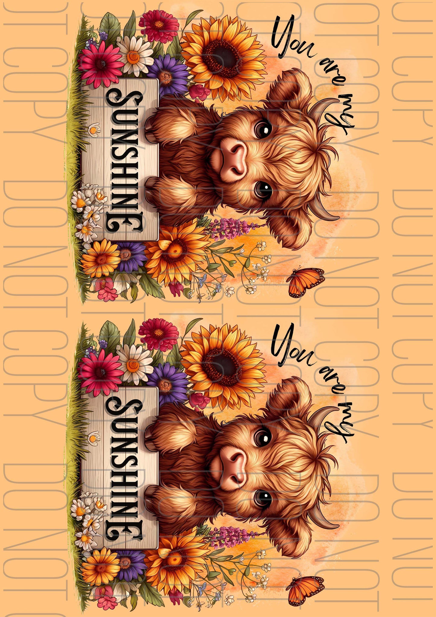 You are my sunshine Highland (Various sizes)