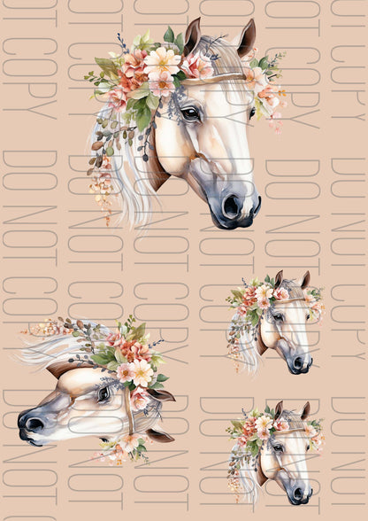 Boho Horse Horizontal (Various sizes)