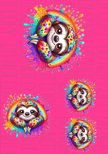 Hot pink Sloth (Various sizes)