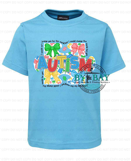 Autism bow tee