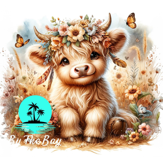 Boho Highland Cow SUB PRINT