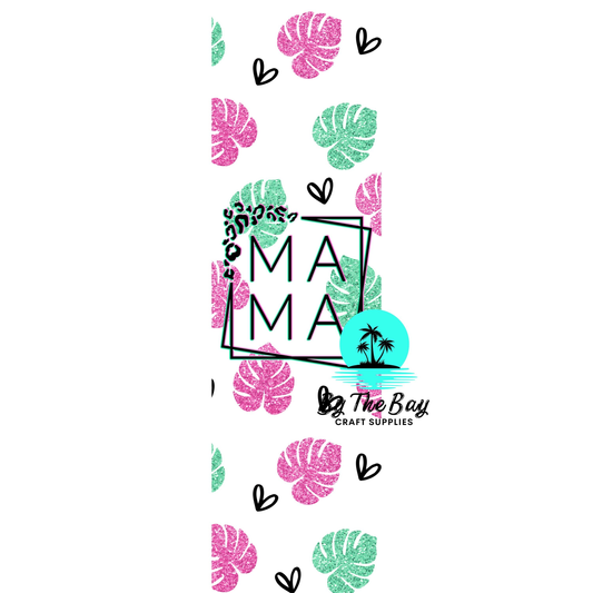 Mama Glitter Bookmark Decal