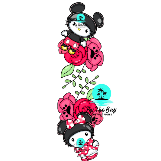 Kitty Mouse Bookmark Decal
