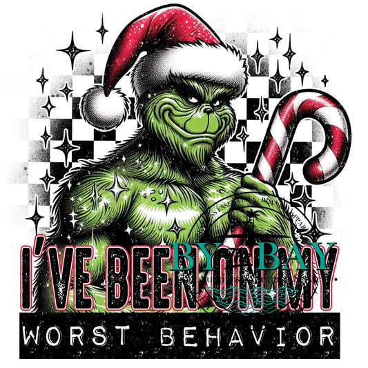 Mean guy Worst Behavior UVDTF Decal