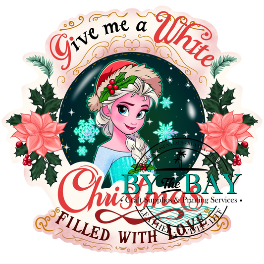 Ice princess Christmas UVDTF Decal