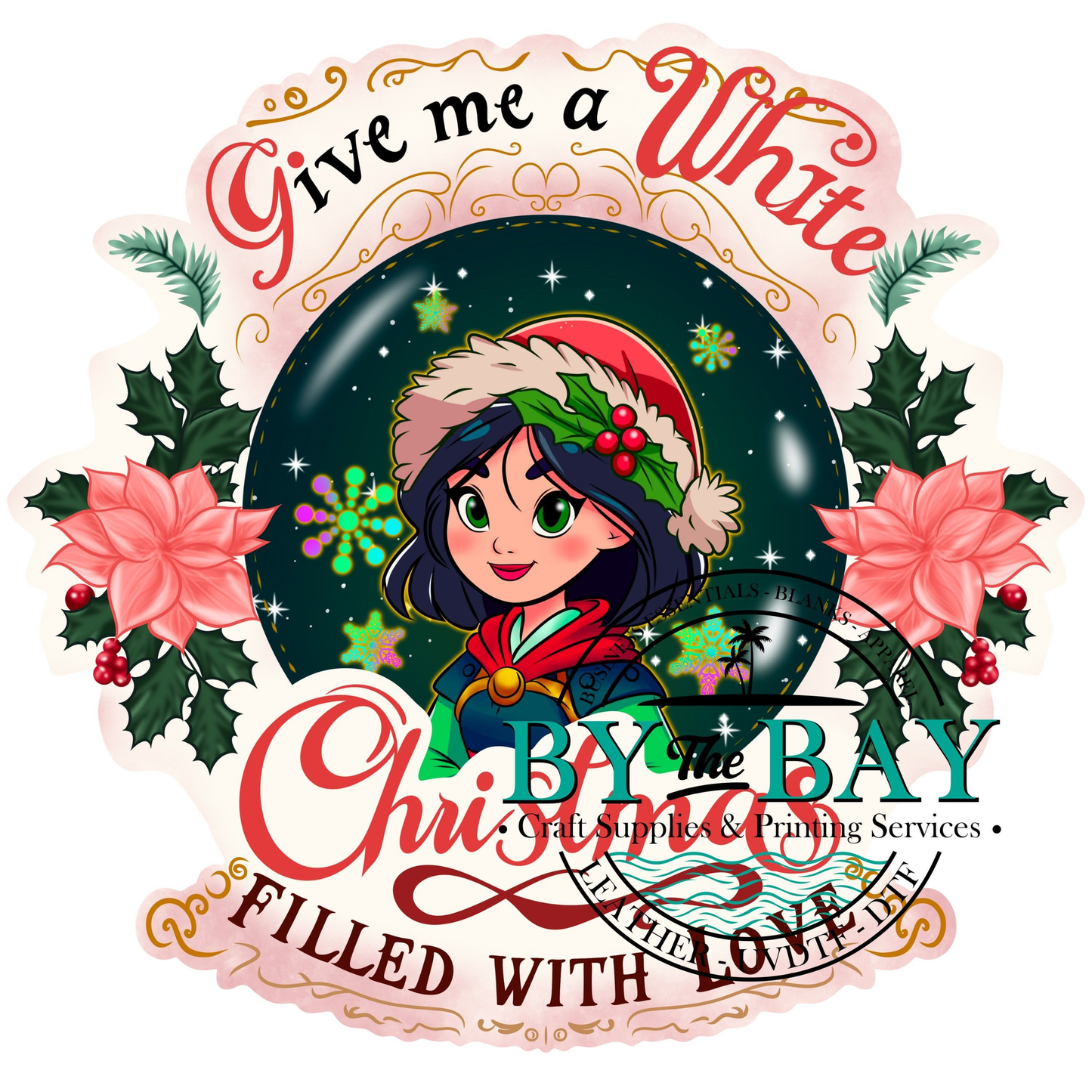 Mul princess Christmas UVDTF Decal