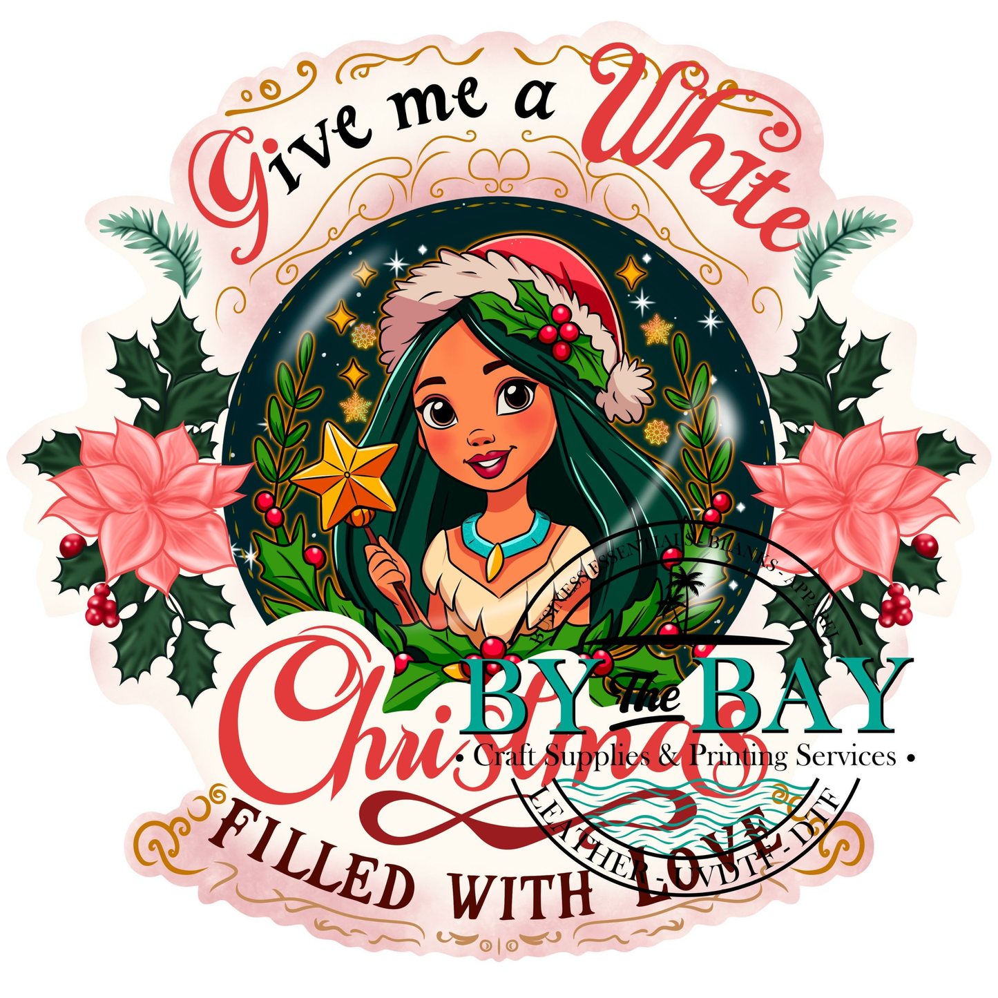 Native princess Christmas UVDTF Decal