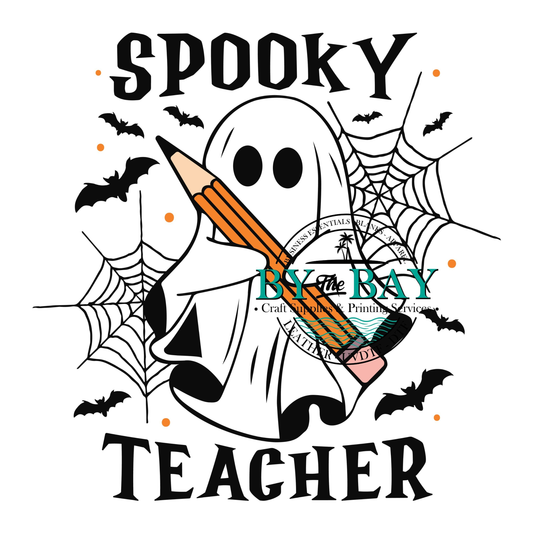 Spooky Teacher UVDTF Decal