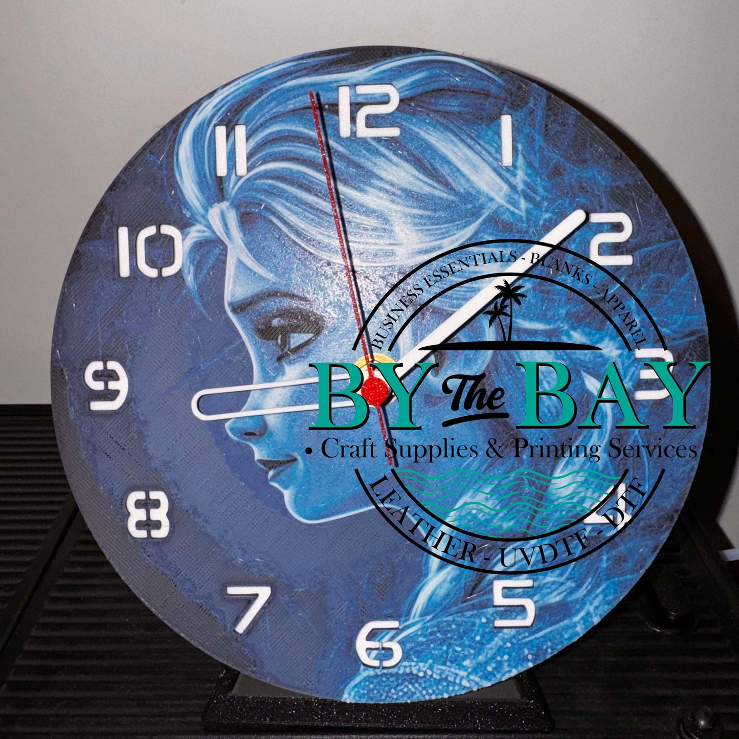 Ice Princess Clock (on stand)