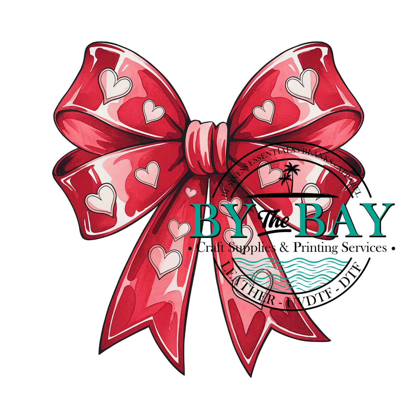 Red bow heart