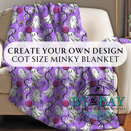 Custom Cot size Minky Blanket