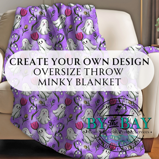 Custom Oversized throw Minky Blanket