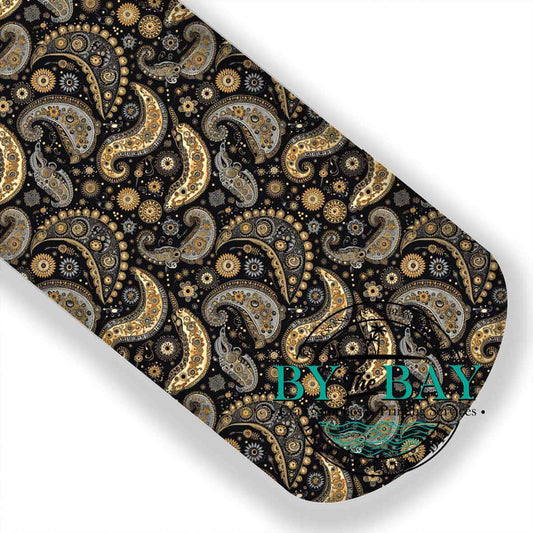 Black Gold Paisley