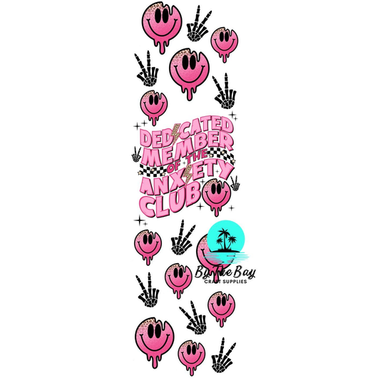 Anxiety Club Bookmark Decal