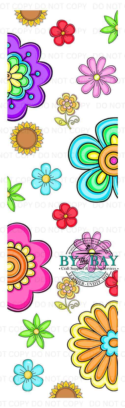 Bright Flowers Bookmark