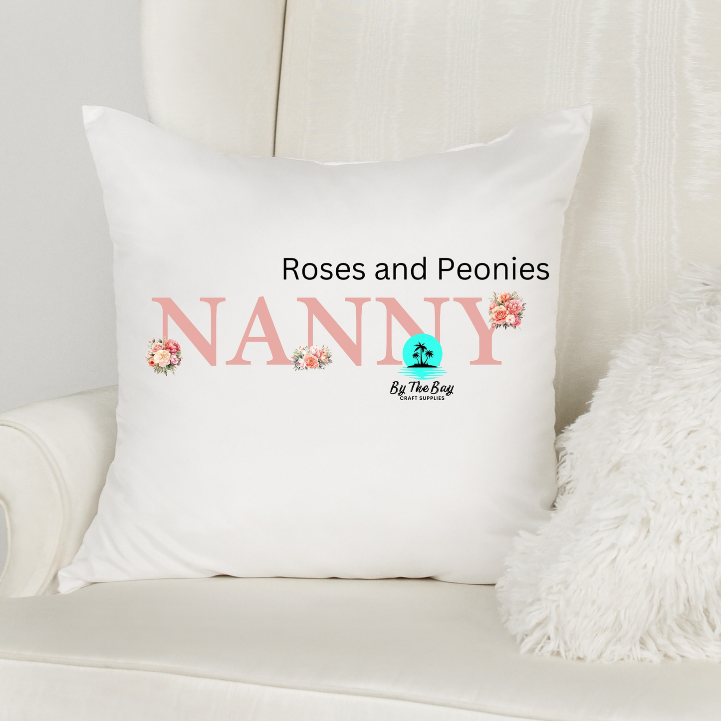 "Title Print" Floral Cushion Covers