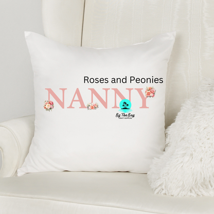 "Title Print" Floral Cushion Covers