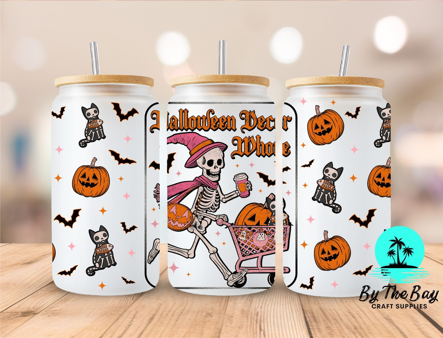 Halloween decor whore 16oz wrap