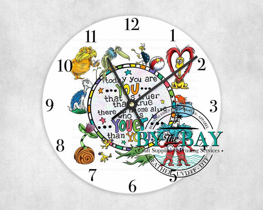 Book Week Clock UVDTF Clock face