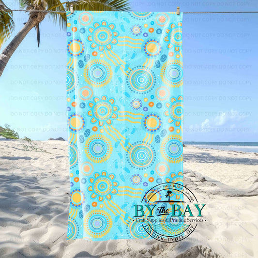 Childhood Blue Beach Towel