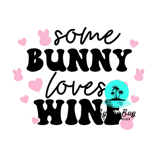 Some bunny love wine Decal