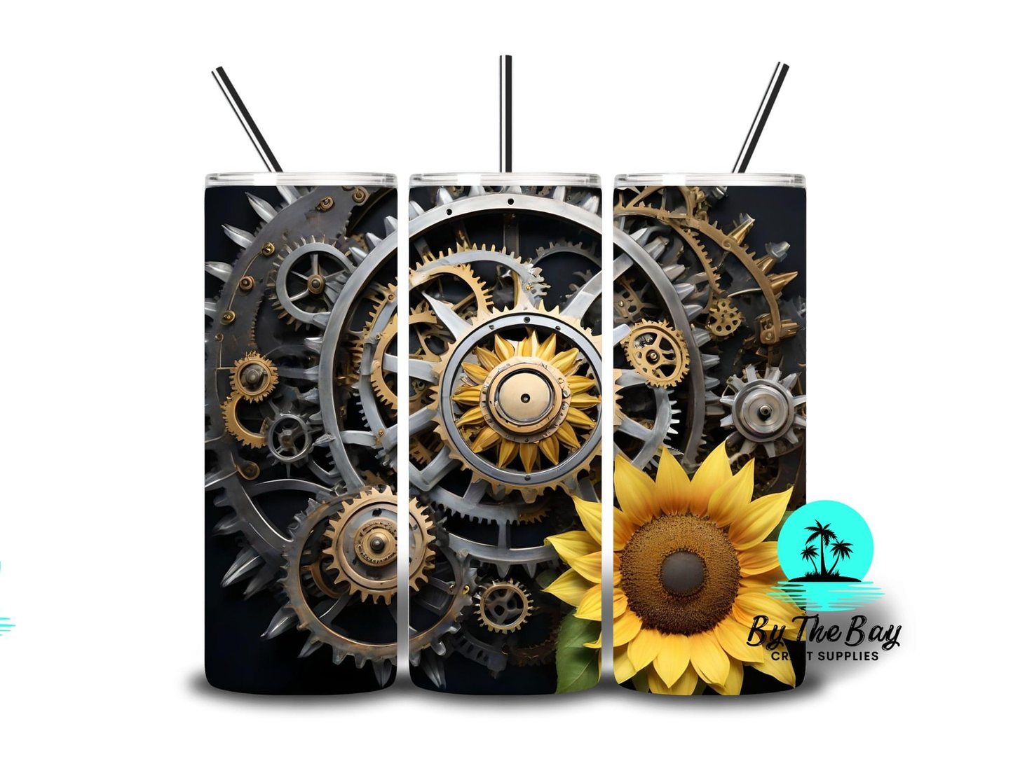 Steampunk Sunflower 20oz SUB Print