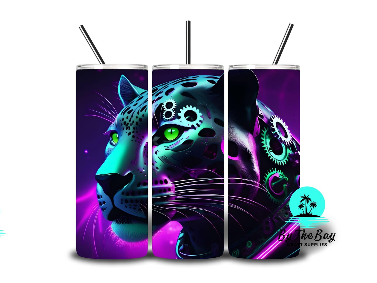 Neon Punk/Steampunk Leopard 20oz SUB Print