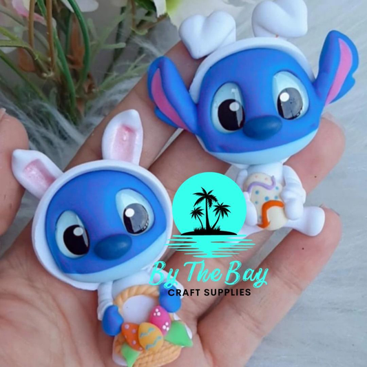 Blue guy Easter costume clay