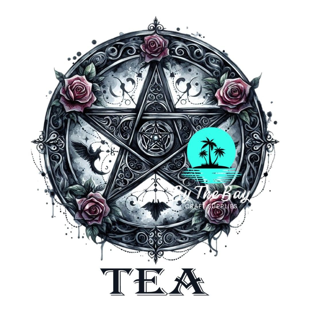 Pentagram Rose Tea/Coffee/Sugar uv decal