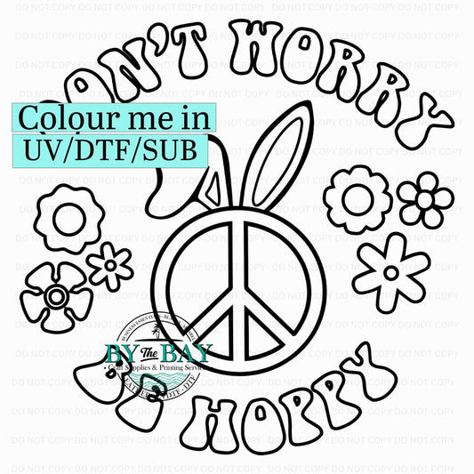 Don't worry be hoppy Colour me in