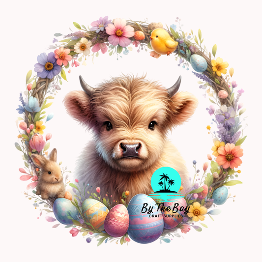 Easter Highland Cow 3