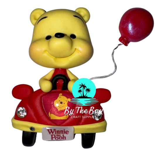 Honey bear in car