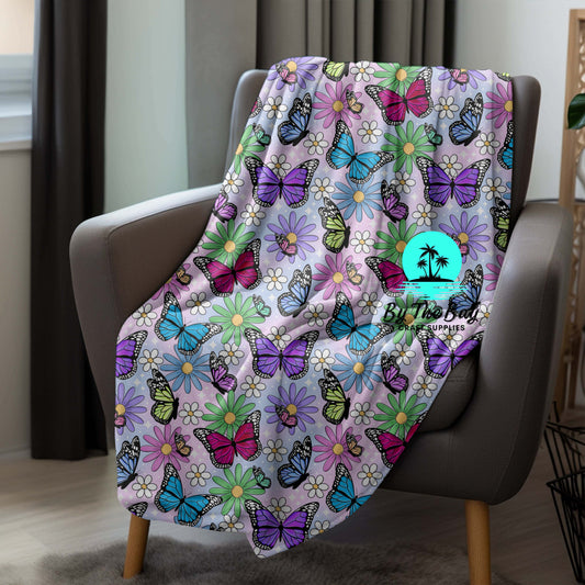 Floral Butterflies Blanket